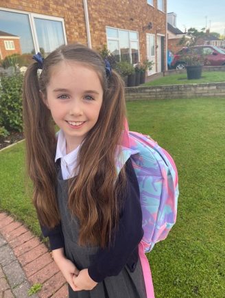 Alcester school girl has her long hair cut off for charity - The Stratford  Observer